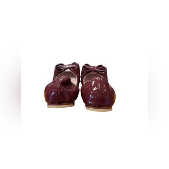 Bloch NWT Ballet Shoes Burgundy Leather Bow Toe Tip Size 36 1/2 - Picture 5 of 9